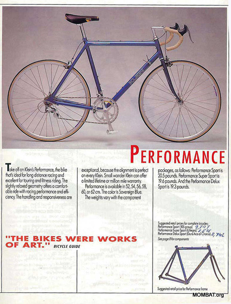 Klein Bike Catalogo