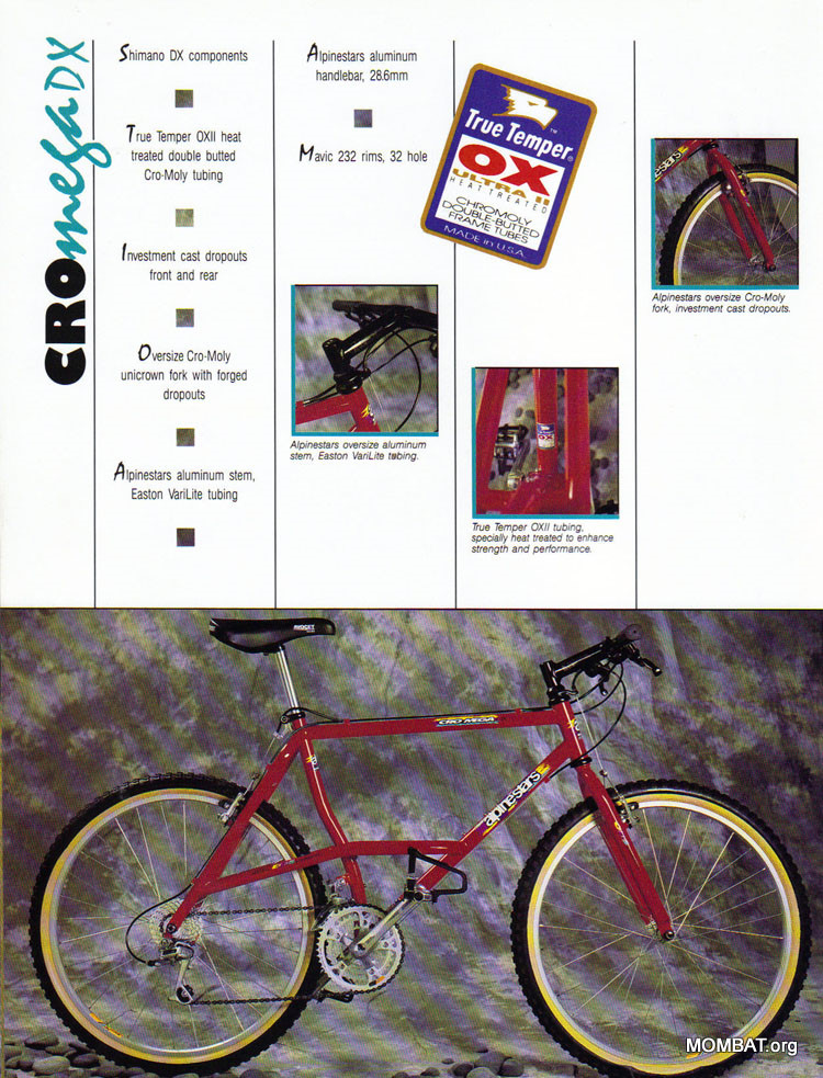 Vintage Original 1992 Alpinestars Fahrrad Katalog 